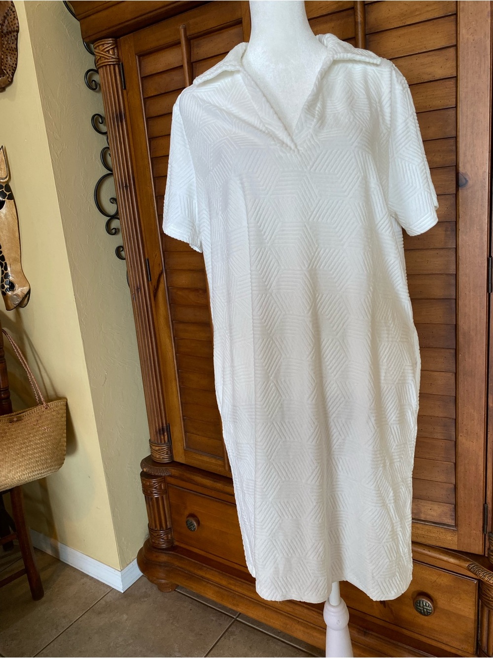 Simply Southern White polo dress size large